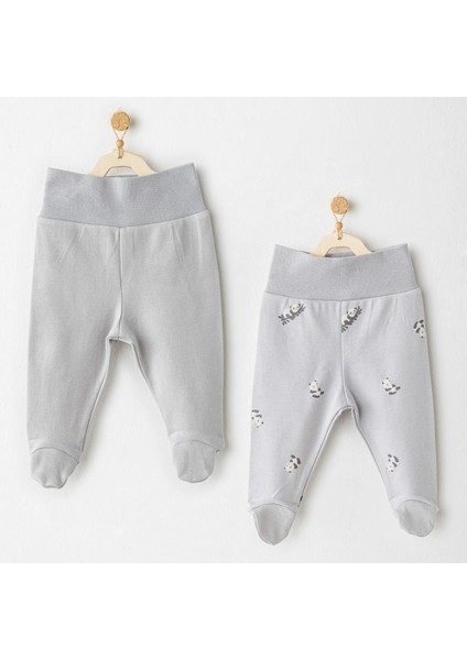 Andywawa AC26034 Keep Smiling 2'li Pantolon Grey