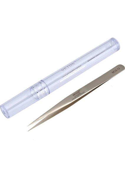 Mcs-12 Paslanmaz Çelik Anti-Statik Düz Entegre Cımbızı Gümüş