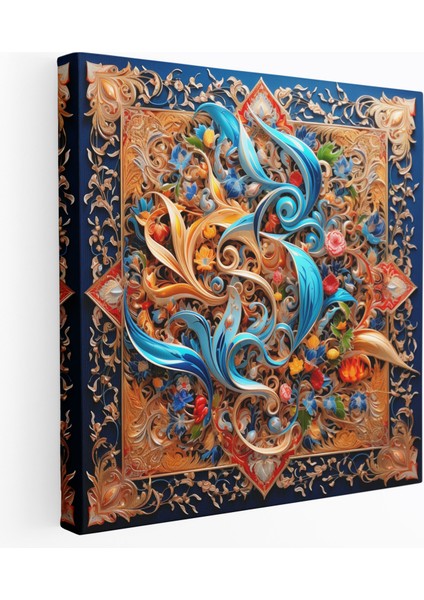 Kutsal Kuran Kanvas Tablo - Klasik Hat - Kutsal Kuran Kanvas Tablo Duvar Sanatı