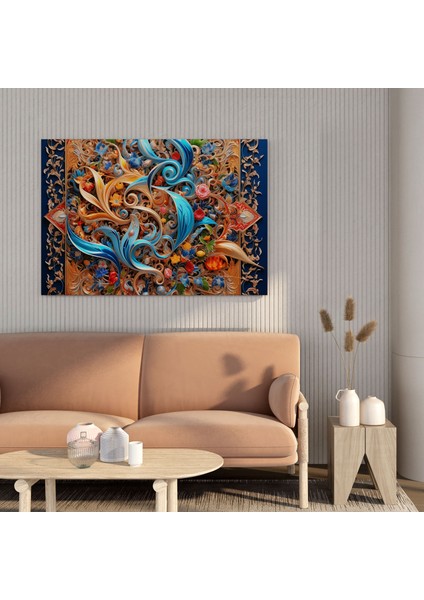 Kutsal Kuran Kanvas Tablo - Klasik Hat - Kutsal Kuran Kanvas Tablo Duvar Sanatı fiyatları