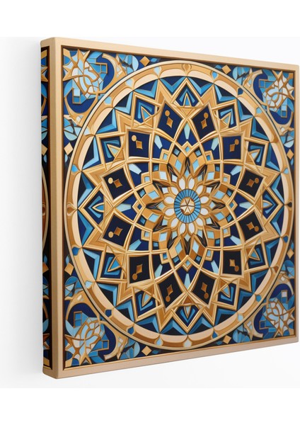 Kutsal Kur'an Duvar Dekorasyonu - Islami Geometrik Desenler - Kutsal Kur'an Kanvas Tablo Islami Geometrik Desenler Duvar Sanatı