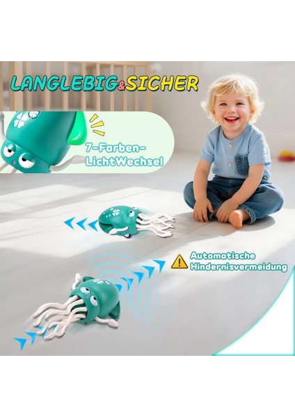 Sihirli LED Işıklı Müzikli Şarjlı Dans Eden Ahtapot Pembe indirimleri