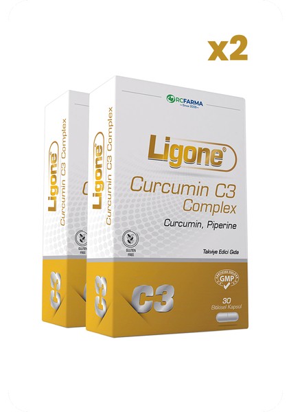 Curcumin C3 Complex 30 Bitkisel Kapsül X2 Adet