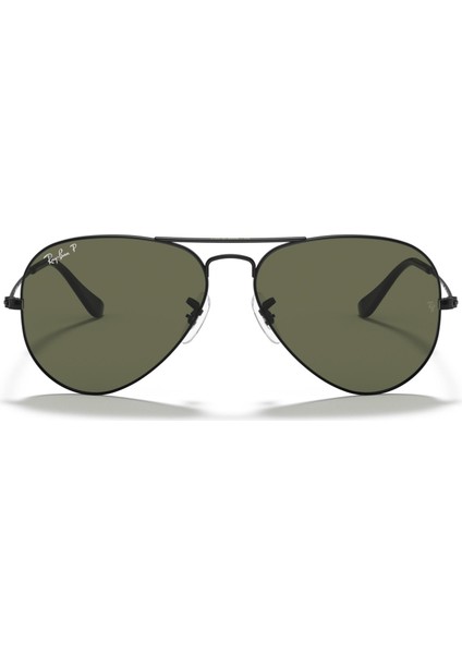3025 002/58 58 Unisex Güneş Gözlüğü Aviator Polarize indirimleri