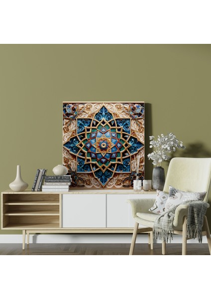 Kutsal Kur'an Kanvas Tablo - Kutsal Kur'an Ayetleri ile Duvar Sanatı fiyatları