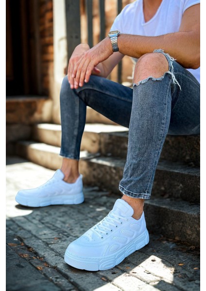 Erkek Sneaker Ayakkabı Beyaz MN105
