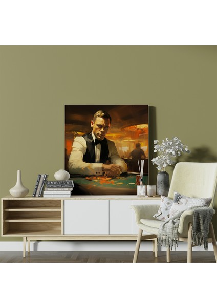 Izlenimci Casino Royale James Bond Kanvas Tablo fiyatları