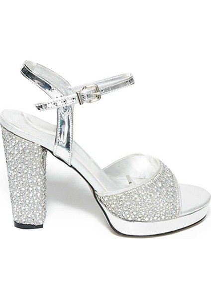 Taşlı Neolit Taban Kalın Topuklu Ayakkabı 331-390 Kadın Ayakkabı