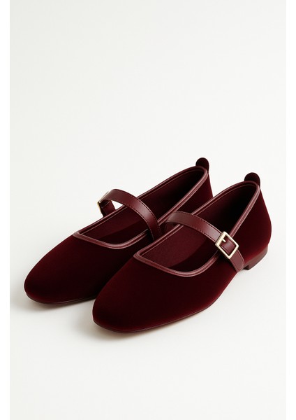 Kadın Babet Ayakkabı Kadife Altın Tokalı Şık Hafif Ortopedik Ses Yapmaz Taban fiyatları