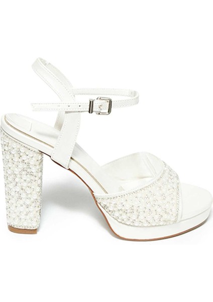 Taşlı Neolit Taban Kalın Topuklu Ayakkabı 331-390 Kadın Ayakkabı