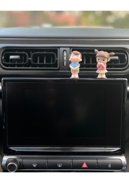 Araba Içi Torpido Üstü Sevimli Bebek Çift Dekorasyon Biblo Aksesuar Torpido Süsü fiyatları