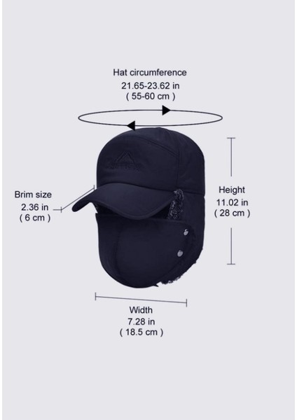 Kürklü Şapka Koruyucu Siperli Tozluk Maskeli Kayak Beresi indirimleri