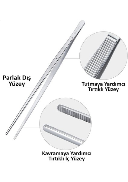 30 cm Yiyecek Servis Maşası, Kızartma ve Barbekü Için Şık ve Kullanışlı Alet modelleri