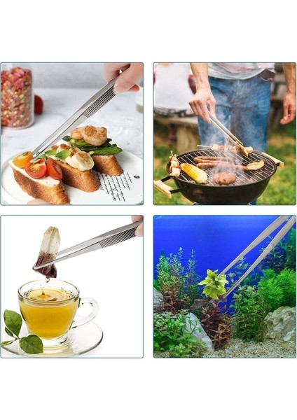 30 cm Yiyecek Servis Maşası, Kızartma ve Barbekü Için Şık ve Kullanışlı Alet