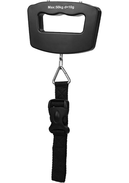 50 kg Işıklı El Kantarı Bavul Terazisi + 2 Pil, Çok Renkli, Hafif ve Pratik Kullanım