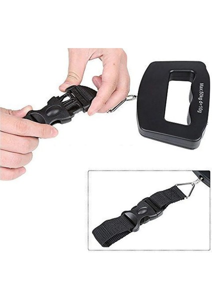 50 kg Işıklı El Kantarı Bavul Terazisi + 2 Pil, Çok Renkli, Hafif ve Pratik Kullanım fırsatları