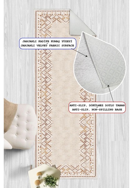 Dijital Baskılı Dekoratif Kilim Kaymaz Taban Yıkanabilir Yolluk Antre Hol Halısı Salon Halısı fiyatları