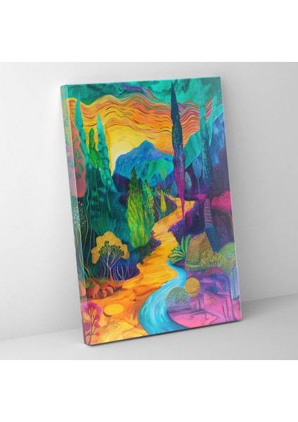 Frida Kahlo Tarzı Duvar Dekorasyonu - Kanvas Tablo Duvar Dekorasyonu