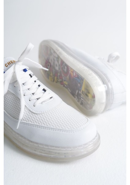 Bağcıklı erkek Spor Ayakkabı Beyaz Saks modelleri