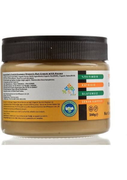 Hurmalı Kreması (%90 Fındık) 260G Krema Kıvamında fiyatları