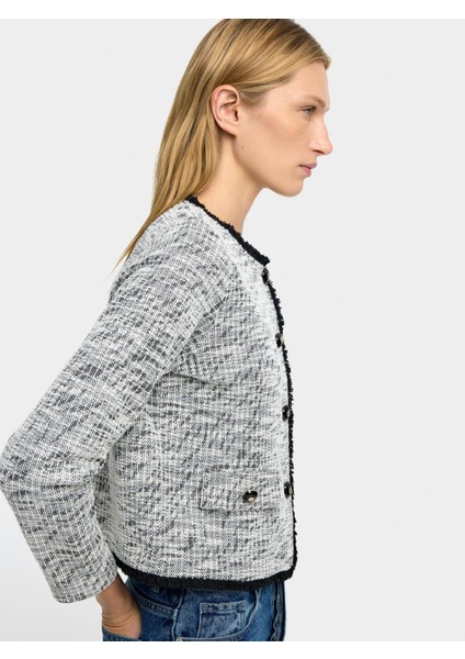 Dokulu Örgü Hırka modelleri