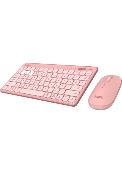 Lumı KM-BT903 Pembe 3in1 3 Bt + 2.4 1600DPI Ultra Ince Q 4 Cihaz Bağlantılı Scissors Kablosuz Klavye + Mouse Set fırsatları