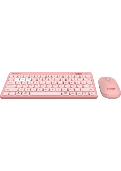 Lumı KM-BT903 Pembe 3in1 3 Bt + 2.4 1600DPI Ultra Ince Q 4 Cihaz Bağlantılı Scissors Kablosuz Klavye + Mouse Set indirimleri
