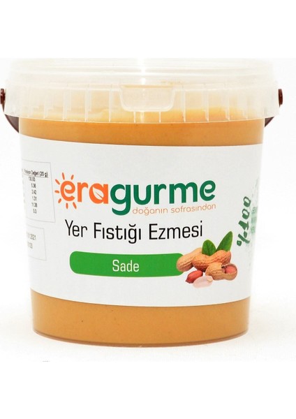 Sade Yer Fıstığı Ezmesi 1kg - Pürüzsüz / Akışkan