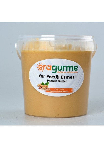 Süper Parçacıklı Yer Fıstığı Ezmesi 1 kg I %100 Yer Fıstığı I Katkısız, Şekersiz, Glutensiz