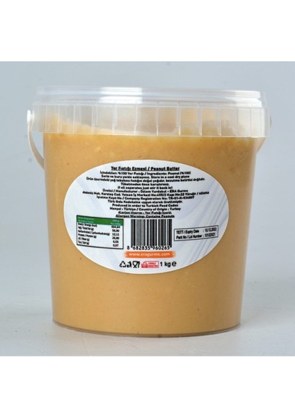 Süper Parçacıklı Yer Fıstığı Ezmesi 1 kg I %100 Yer Fıstığı I Katkısız, Şekersiz, Glutensiz fiyatları