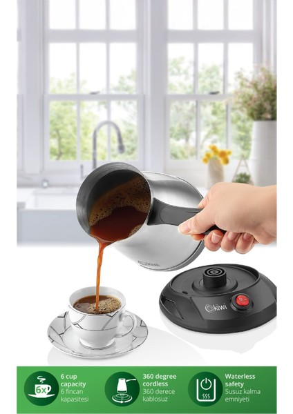 Çelik Cezve ve Türk Kahve Makinesi, Inox, Gri, Dayanıklı ve Şık Tasarım fiyatları