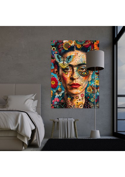 Frida Kahlo Tarzı Duvar Sanatı - Kanvas Tablo Ev Dekorasyonu modelleri