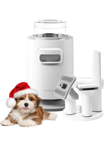 P0 Pro – Kedi ve Köpek Tıraş Makinası, Vakumlu Tarama Seti