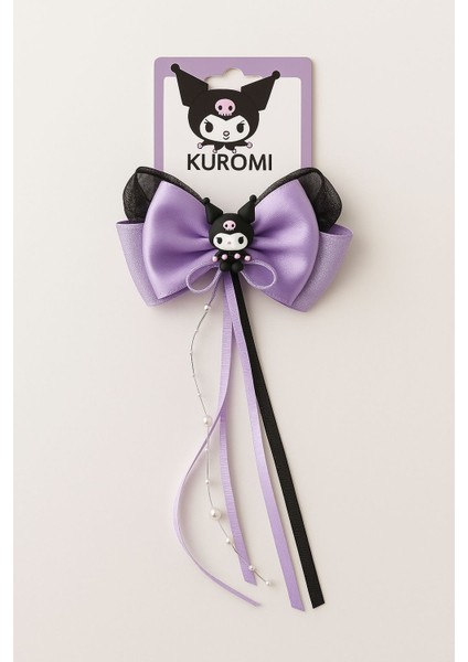 Accessories Kuromi Mor Fiyonk ve Inci Detaylı Çocuk Saç Tokası fiyatları