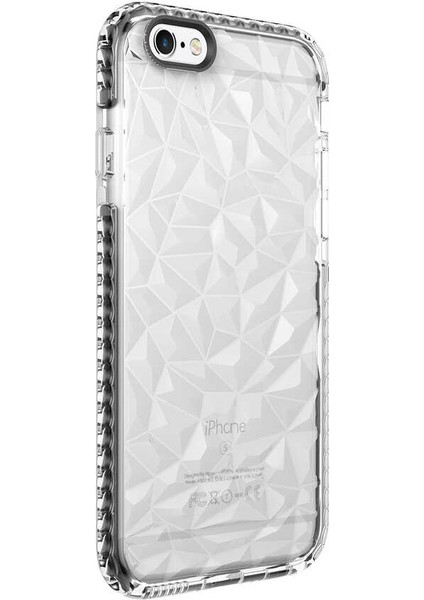 Apple iPhone 6 Kılıf Esnek Renkli Kristal Görünüm Buzz Silikon Kapak