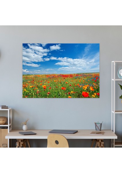 Claude Monet Gelincik Tarlası Kanvas Tablo - Duvar Sanatı Ev Dekorasyonu modelleri