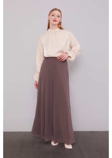 Vizon Geniş Paçalı Şifon Pantolon fiyatları