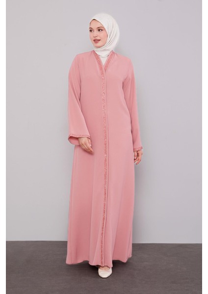 Pudra Önü Taşlı Ferace fiyatları