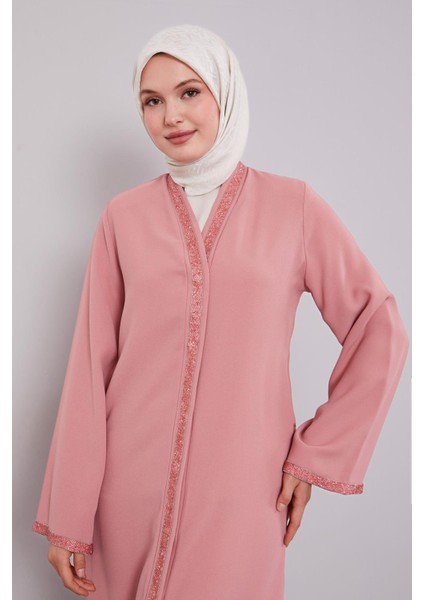 Pudra Önü Taşlı Ferace fırsatları