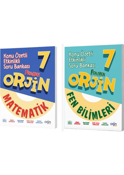 Orjin 7. Sınıf Matematik & Fen Soru Bankası