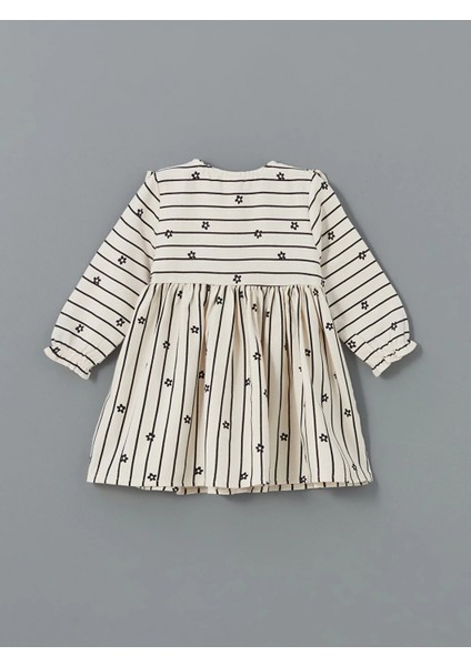 Lcw Baby Ekru Bebe Yaka Çiçekli Kız Bebek Elbise ve Külotlu Çorap 2'li fiyatları