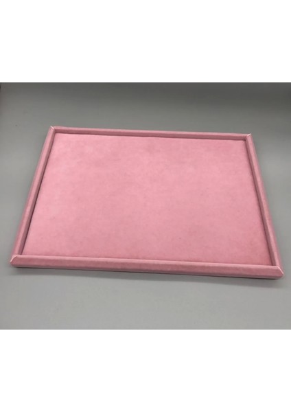 Sertex Kumaşı Pembe Renk 24/34 cm Takı Servis Kutu Tabla modelleri
