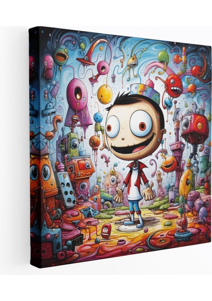 Bahar Çiçekleri Kanvas Tablo - Salon Dekorasyonu Için Şık Bir Dokunuş