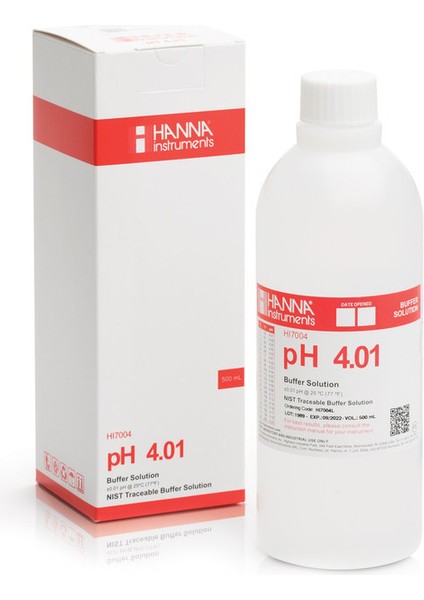 HI7004L Ph4 Kalibrasyon Solüsyon Çözeltisi 500ML