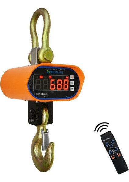 Ocs-K Dijital Vinç Baskülü - Hassasiyet: 1 Kg. Max: 3 Ton