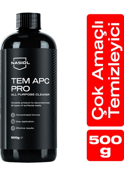 Tem Apc Pro Araç içi Çok Amaçlı Konsantre Temizleyici-500gr-Koltuk,Döşeme,Plastik Temizleyici