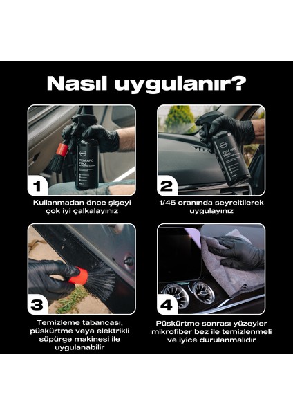 Tem Apc Pro Araç içi Çok Amaçlı Konsantre Temizleyici-500gr-Koltuk,Döşeme,Plastik Temizleyici