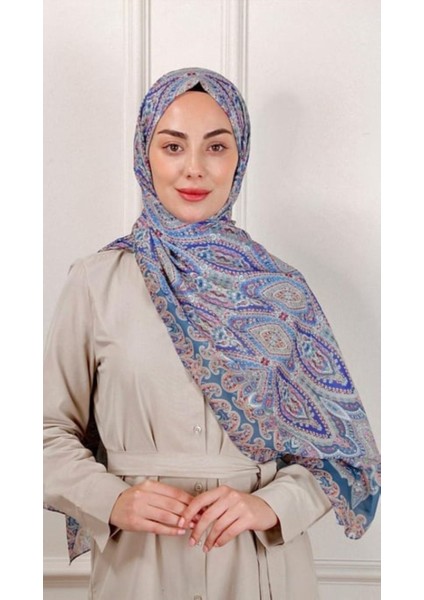 Lo'cella Desenli Pamuk Vual Şal