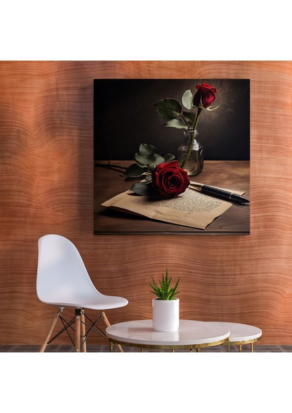 Godfather Temalı Minimalist Gül Kanvas Tablo - Duvar Dekorasyonu modelleri