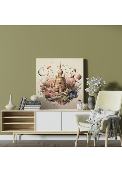 Kutsal Kur'an Duvar Dekorasyonu - Kutsal Kur'an Gerçeküstü Sanat Kanvas Tablo Ev Dekorasyonu modelleri